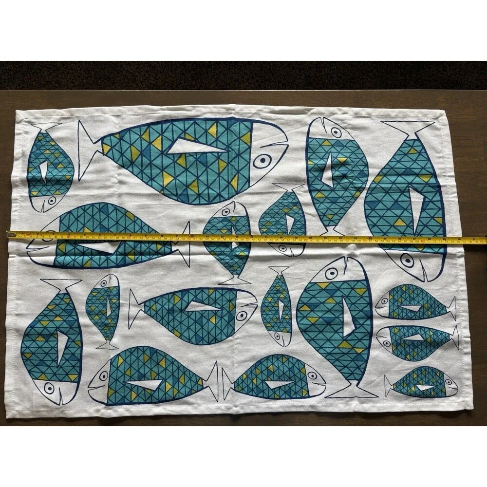 Crate And Barrel Dish Towel ‘Go Fish’